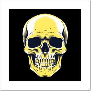 Yellow Skull Posters and Art